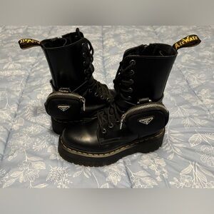 Dr. Marten X PRADA Boots + Boot Pouches